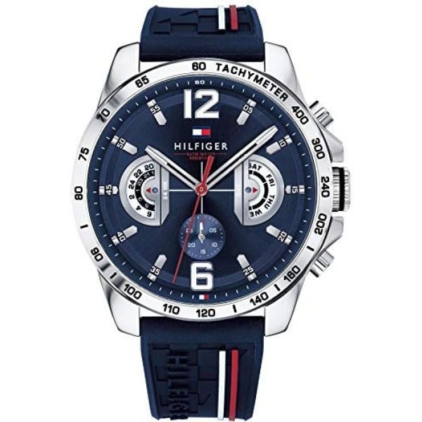 orologi analogici Tommy Hilfiger blu a righe