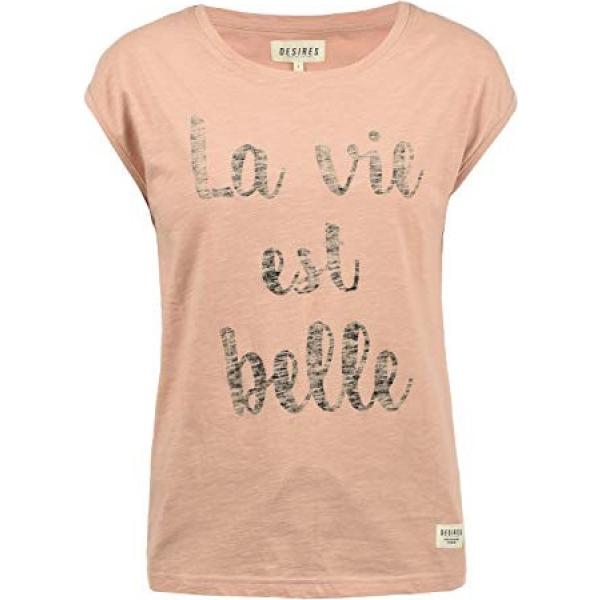 t-shirt Desires rosa con stampe