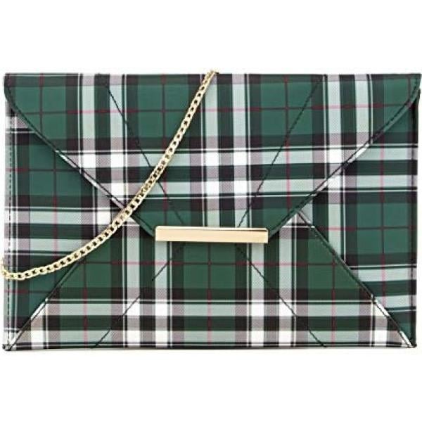 pochette Anna Smith verde a quadri