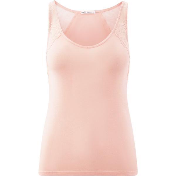 Top con pizzo aderente rosa Oodji Ultra rosa