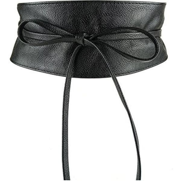 Cintura con fusciacca in pelle sintetica taglia unica nero MixYourBeauty nero