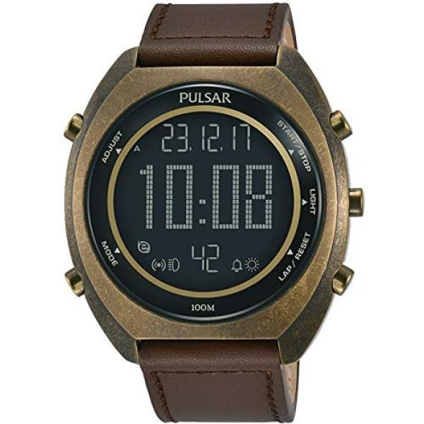orologi digitali Pulsar marrone