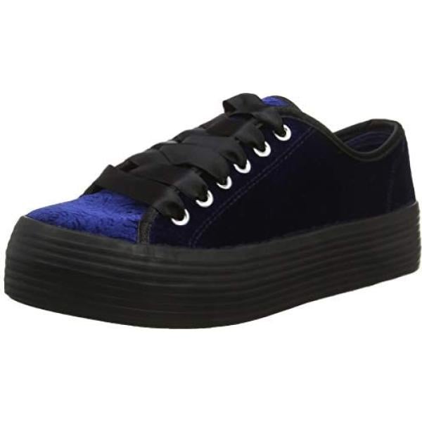 Scarpe col tacco pumps in velluto blu Joe Browns blu