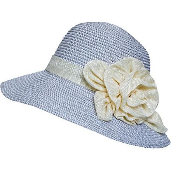 Cappello collo aperto in paglia traspirante grigio Eevass grigio