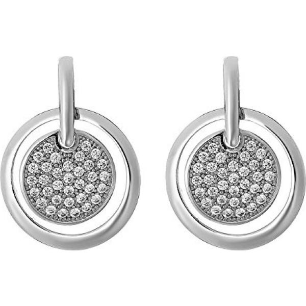 Orecchini a pendolo in sterling 925 argento Orphelia grigio