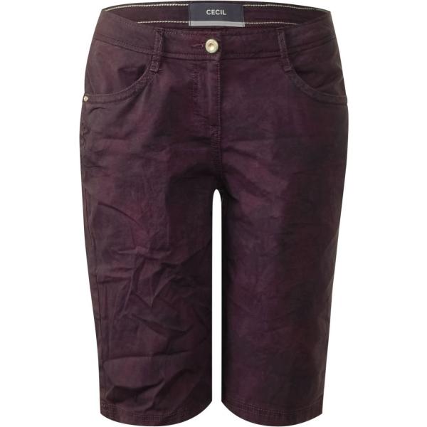 Shorts fantasia floreale Cecil rosso a fiori