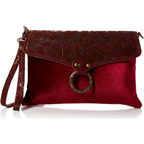 Borsa a spalla in pelle rosso Joe Browns rosso