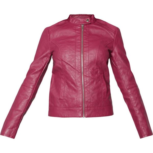 Giacca in pelle viola e rosso Jdy viola