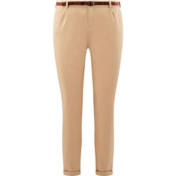 pantaloni capri Oodji Ultra marrone
