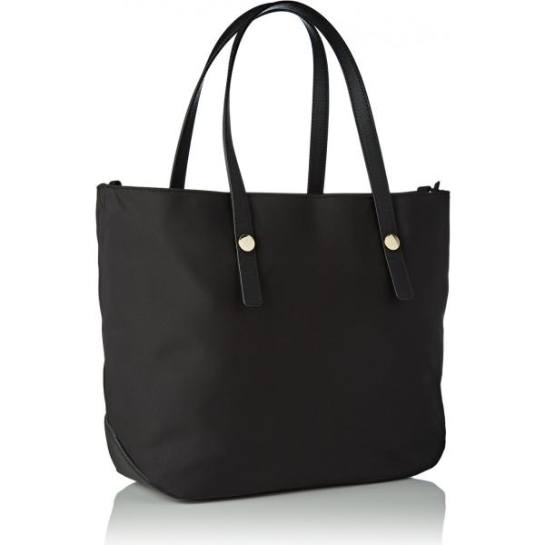 Borsa a spalla tote con zip e tracolla regolabile nero Tommy Hilfiger nero