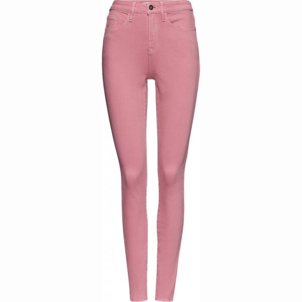 Jeans vita alta in denim aderente rosa Find rosa