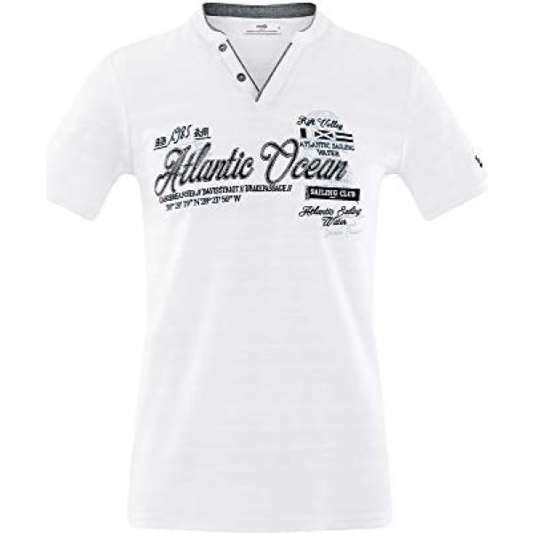 t-shirt Oodji Ultra blu con stampe
