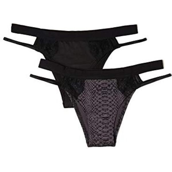 slip Iris & Lilly nero animalier