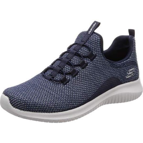 Sneakers running con tacco elasticizzato blu e navy Skechers blu