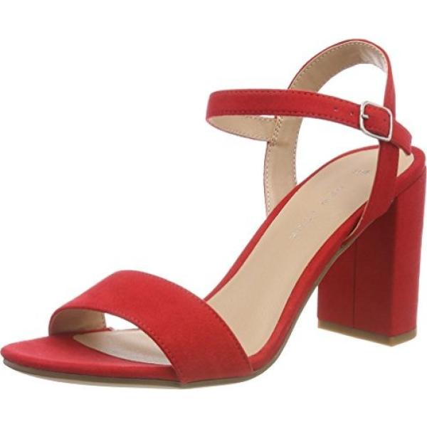 Scarpe col tacco open toe rosso New Look rosso