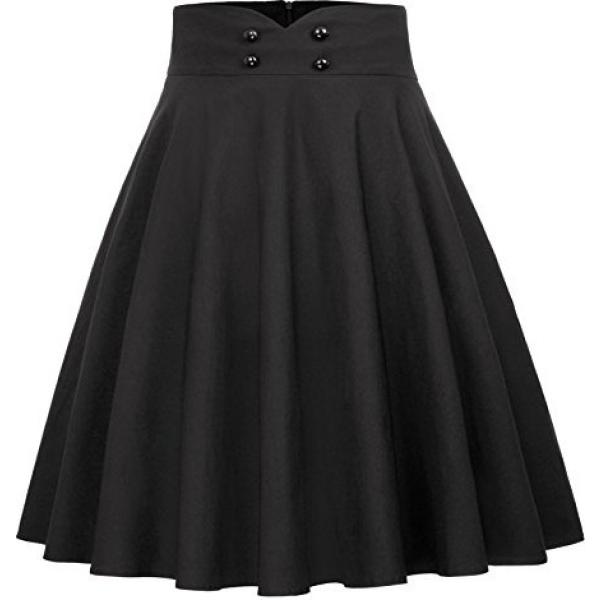 gonne longuette Belle Poque nero