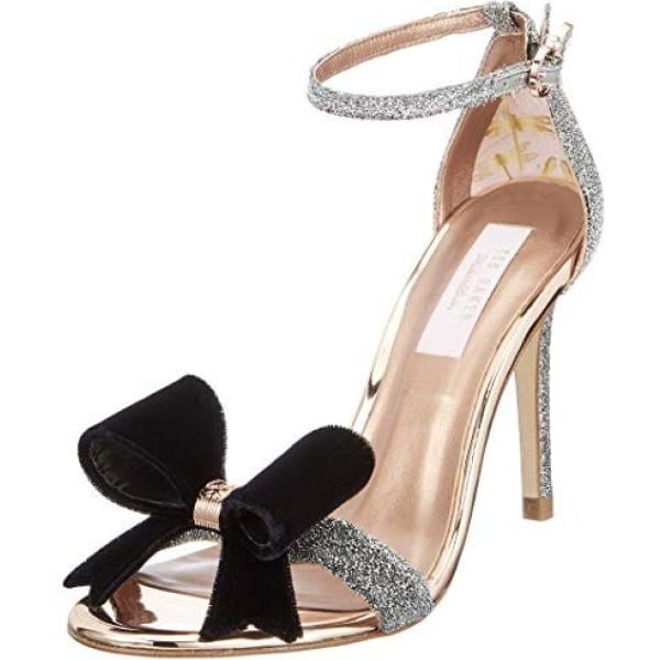 Scarpe col tacco open toe argento Ted Baker grigio
