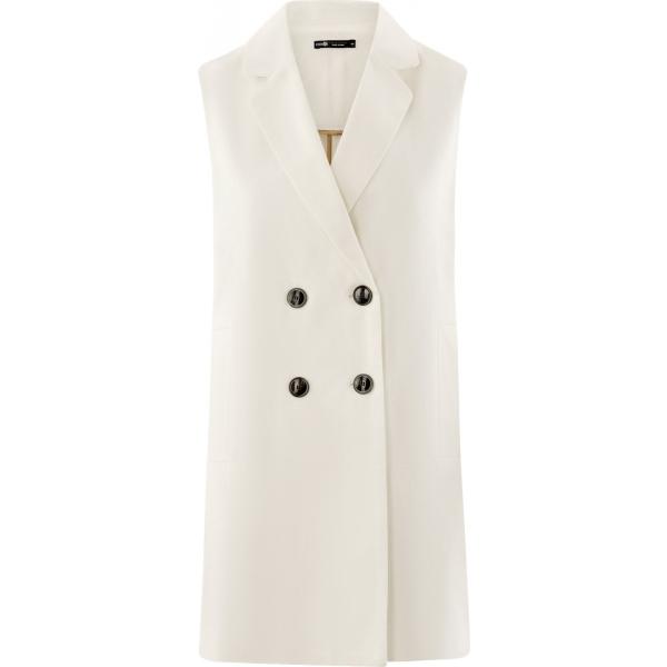 Giubbino a panciotto bianco Oodji Collection bianco