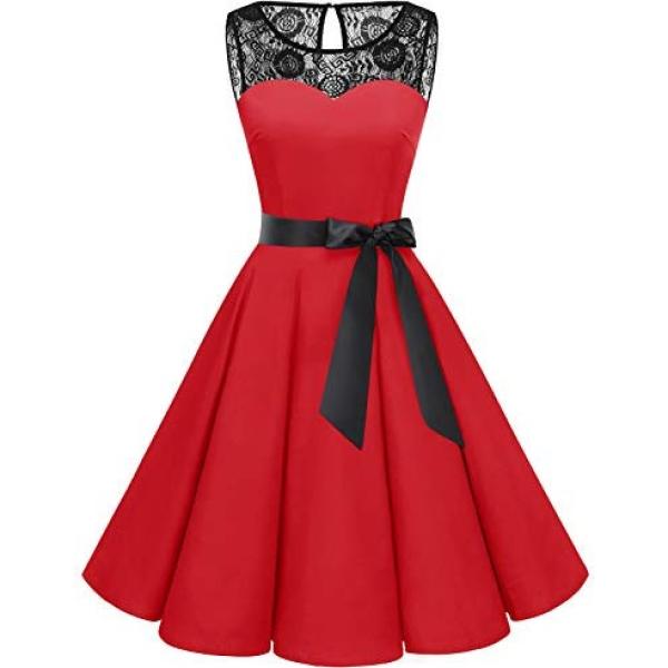 vestiti senza maniche Bbonlinedress rosso