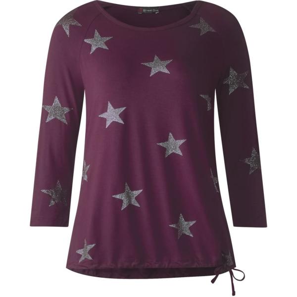 T-shirt melange a maniche lunghe multicolore e grigio Street One multicolore