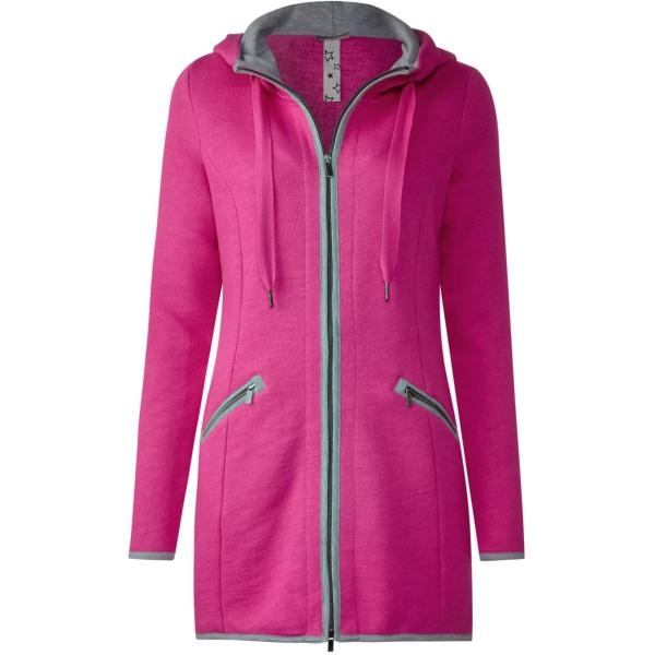 Cappotto nero e rosa Street One viola