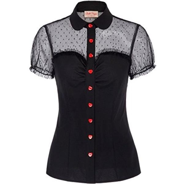 camicia Belle Poque nero