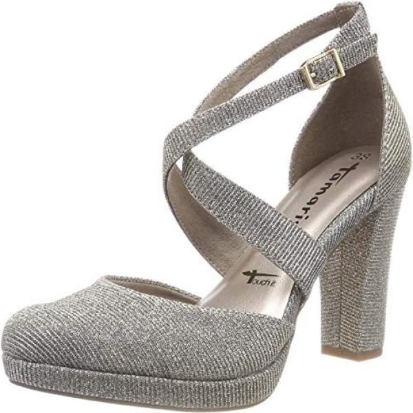 Scarpe con cinturino argento Tamaris grigio