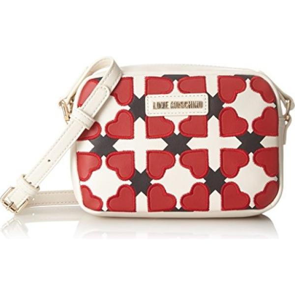 Borsa multicolore Love Moschino bianco