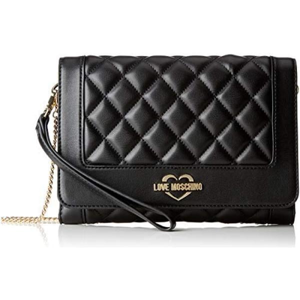 Pochette nero e oro Love Moschino nero