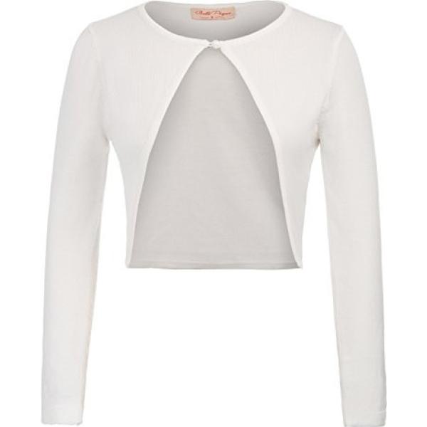 Cardigan a maniche lunghe con bottoni bianco Belle Poque bianco