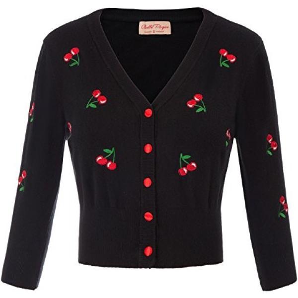 Maglioncino con ricamo e scollo a maniche 3/4 con bottoni Belle Poque