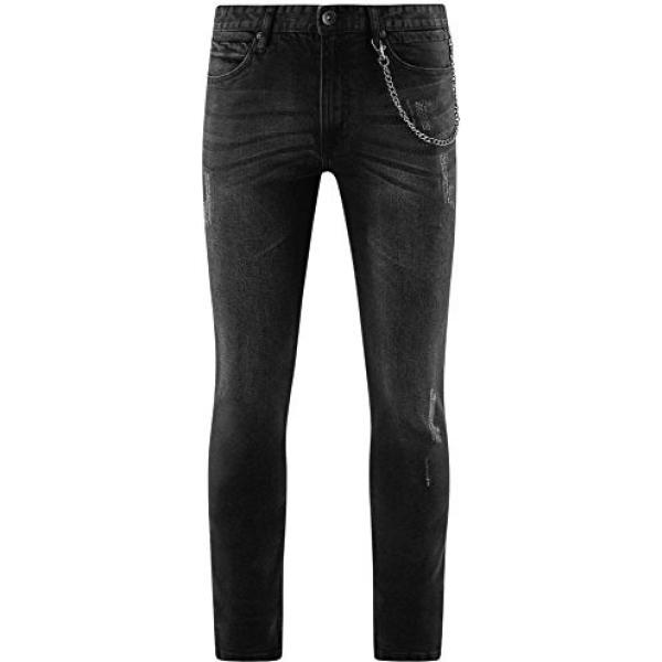 jeans strappati Oodji Ultra nero