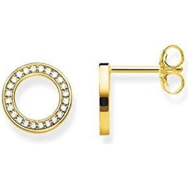 Orecchini a perno in oro bianco giallo e argento Thomas Sabo giallo