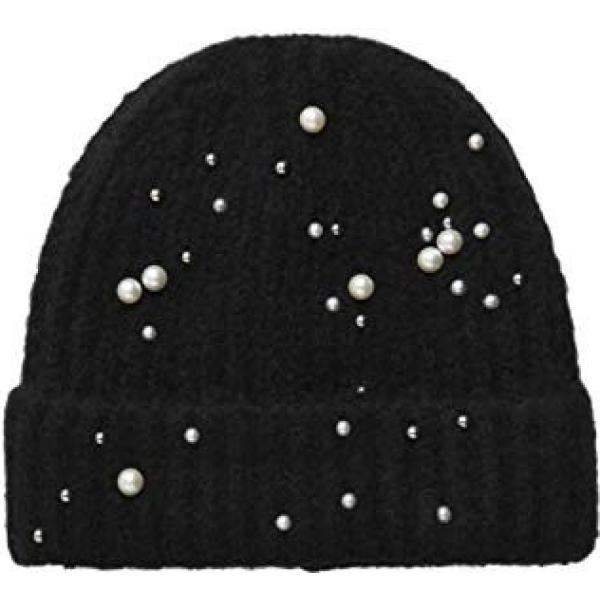 Cuffia taglia unica nero Pieces nero