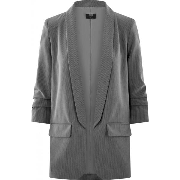 Blazer collo aperto aderente grigio Oodji Ultra grigio