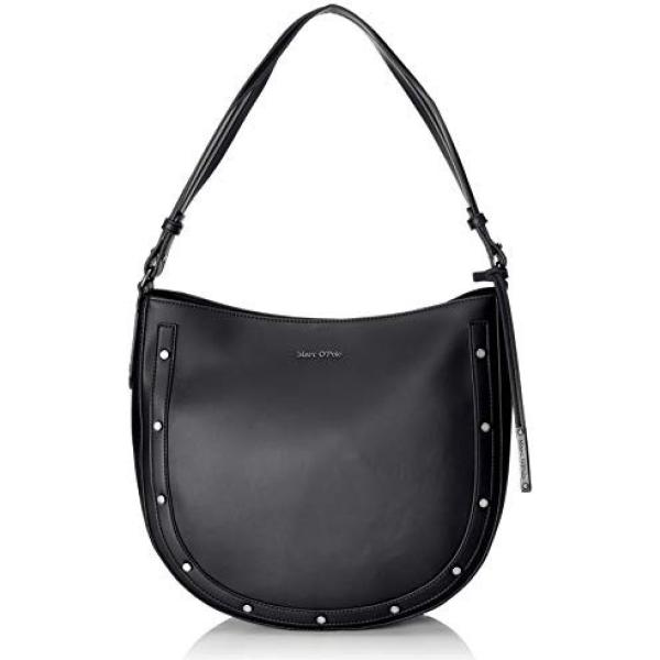 Borsa a spalla con zip nero Marc OPolo nero