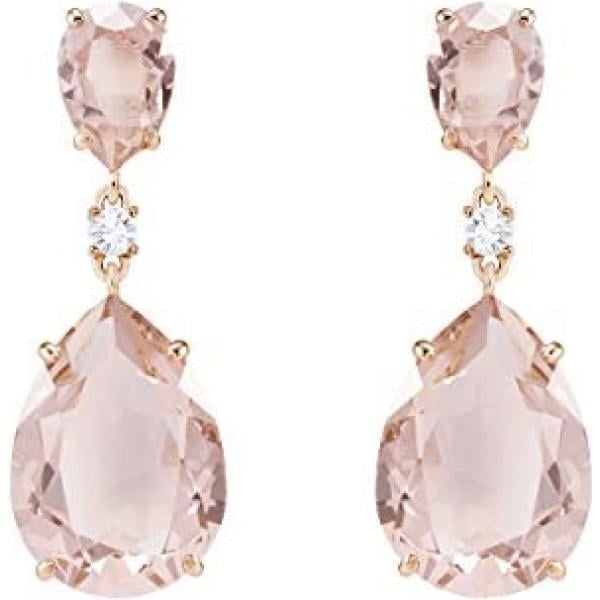 Orecchini rosa e oro Swarovski rosa