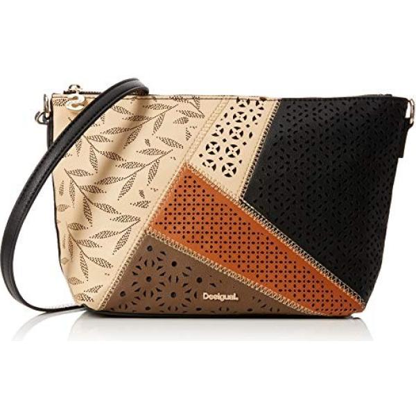 Borsa a tracolla in pelle sintetica marrone Desigual marrone