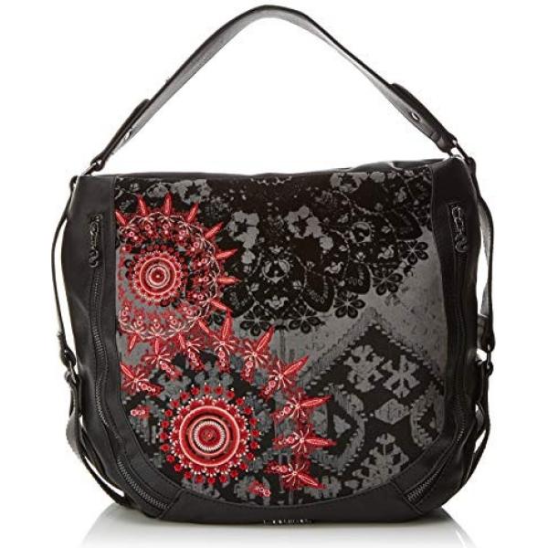 Borsa a spalla nero Desigual rosso
