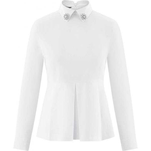 Camicetta aderente bianco Oodji Ultra bianco