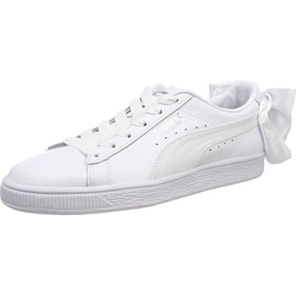 Scarpe basket da ginnastica con lacci in pelle bianco Puma bianco