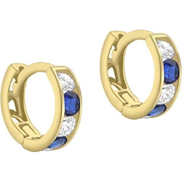 Orecchini con zirconia in oro giallo 9ct Carissima Gold giallo