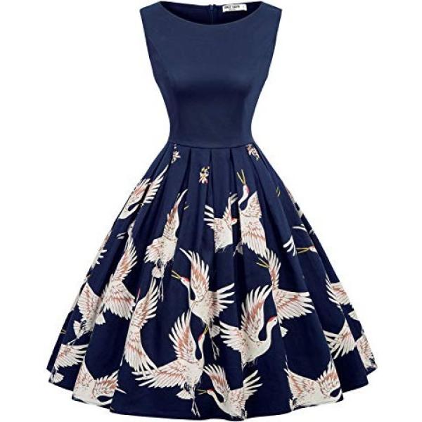 vestiti lunghi Grace Karin blu a fiori