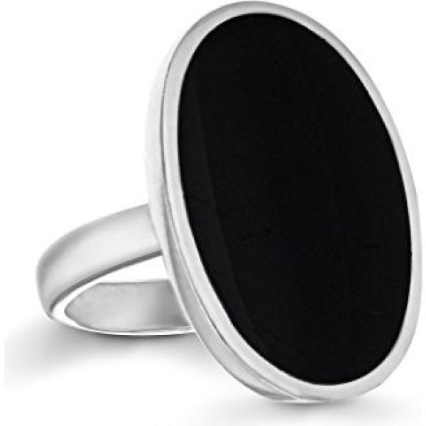 Anello in sterling 925 ipoallergenico argento e bianco Tuscany Silver bianco