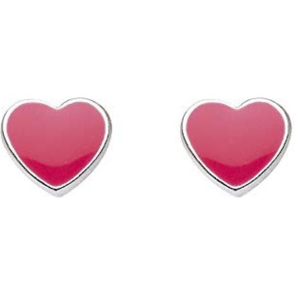 Orecchini a perno argento e rosa Dew grigio