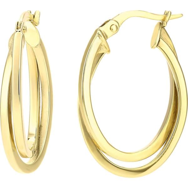 Orecchini in oro giallo argento Citerna giallo