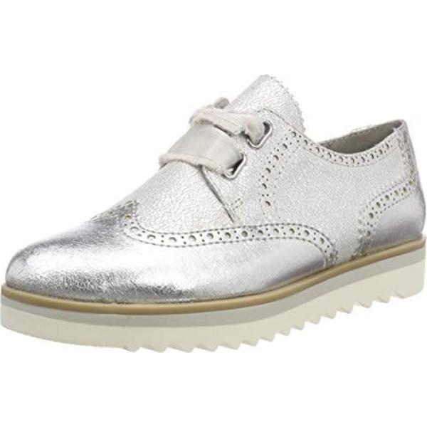 Scarpe stringate argento Marco Tozzi grigio