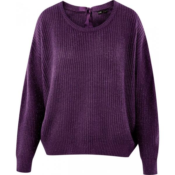 Maglione aderente viola Oodji Ultra viola