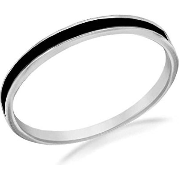 Anello in sterling 925 ipoallergenico argento e bianco Tuscany Silver bianco