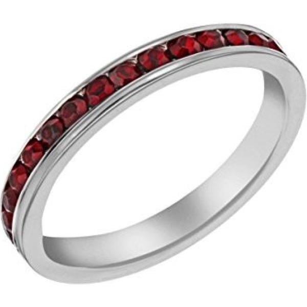 Anello in sterling 925 ipoallergenico argento e bianco Tuscany Silver bianco